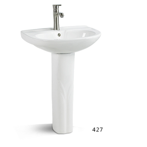 Sanitary ware wholesale china bathroom white sink ceramicpedestal wash basin