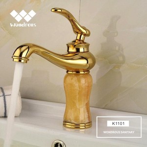 wash basin mixer with gold ceramic design bathroom sanitary wares, ceramic faucet