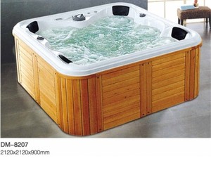 Cheaper price one person whirlpool comfortable spa tub