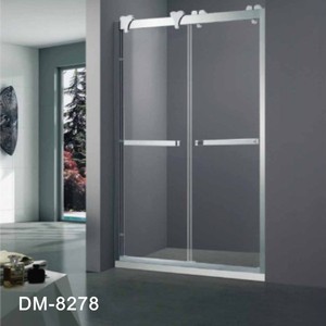 2018 Latest bathroom  Tempered Glass shower room for sale