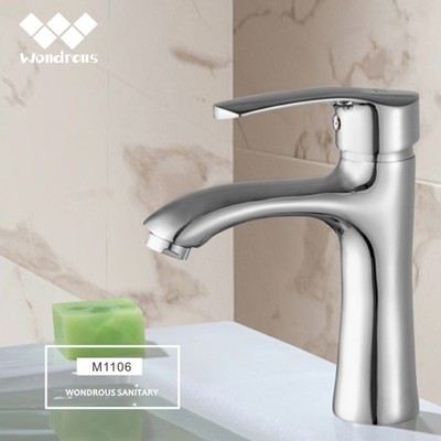 Deck Mounted Single Hole Vessel Basin Faucets / Bathroom Sink Faucets